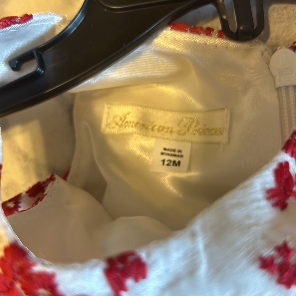American princess, red, and white dress in new condition 12 months - Picture 11 of 12